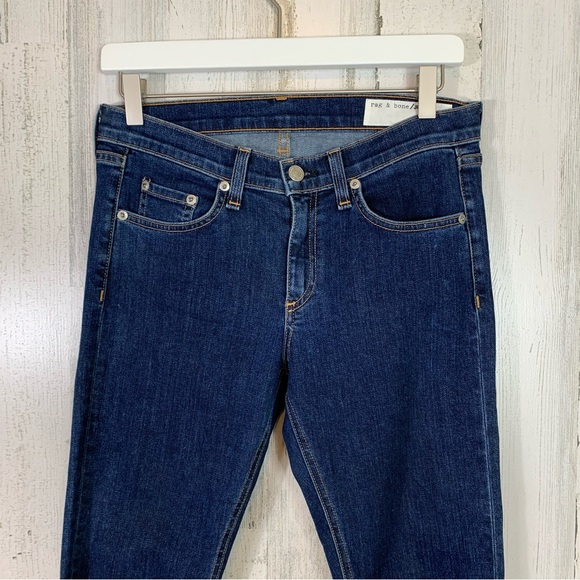 Rag & Bone Stevie Tie Ankle Bow Skinny Jeans in Paz Size 27 - Picture 4 of 10